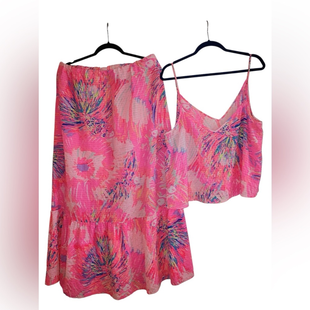 Lilly Pulitzer MATCHING SET Georgetta Maxi Skirt & Aletta Tank Top 2 Piece - Picture 5 of 7